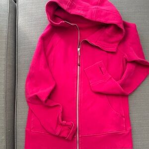 Lululemon Scuba Zip Up Pink Hoodie